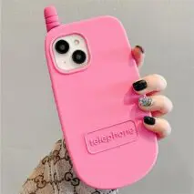 Pink Bowknot Heart Mirror Flip iPhone Case - ArtGalleryZen