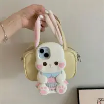 Pink Rabbit iPhone Case - ArtGalleryZen