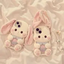Pink Rabbit iPhone Case - ArtGalleryZen