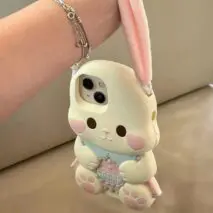 Pink Rabbit iPhone Case - ArtGalleryZen