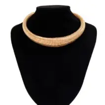 Punk Spring Metal Thick Chokers Collar Necklace - ArtGalleryZen