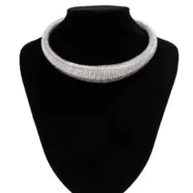 Punk Spring Metal Thick Chokers Collar Necklace - ArtGalleryZen