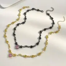 Rose Heart Pendant Necklace - ArtGalleryZen