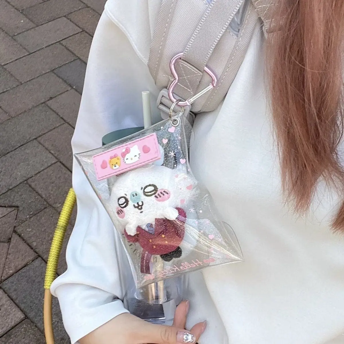 Sanrio Cute Doll Storage Kpop Display Keychain Bag - ArtGalleryZen