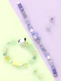 Sanrio Kuromi Pochacco Charging Data Cable Bracelet - ArtGalleryZen
