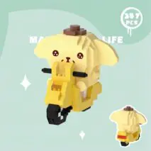 Sanrio LEGO Compatible Motor To Go Building Bricks - ArtGalleryZen
