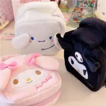 Sanrio Plush Small Square Bag Cosmetic Toiletry Bag Portable Travel Organizer - ArtGalleryZen