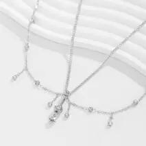 Shining Layered CZ Inlaid Tassel Navel Piercing Belly Chain - ArtGalleryZen