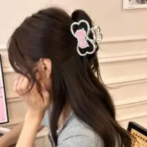 Sparkling Hello Kitty Bowknot Hair Claw - ArtGalleryZen