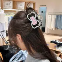 Sparkling Hello Kitty Bowknot Hair Claw - ArtGalleryZen