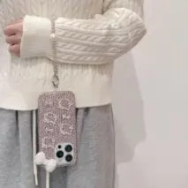 Sparkling Rhinestone Hello Kitty iPhone Case With Crystal Chain - ArtGalleryZen
