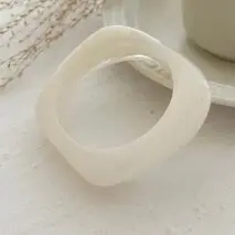 Stylish Irregular Gradient Resin Bangle Bracelet - ArtGalleryZen