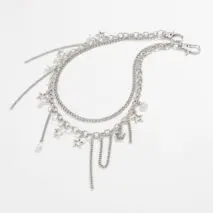 Stylish Layered Star Pearl Tassel Trouser Chain - ArtGalleryZen