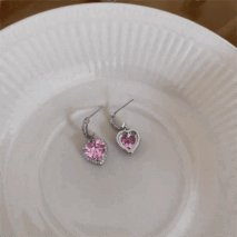 Swarovski Crystal Heart Earrings - ArtGalleryZen