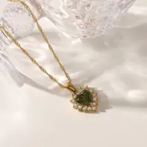 Swarovski Crystal Heart Pendant Necklace - ArtGalleryZen