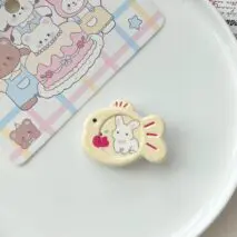 Sweet Bowknot Heart Puppy Cat Fish Resin Hair Clips - ArtGalleryZen
