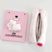 Sweet Strawberry Roll Cake Plush Pencil Case - ArtGalleryZen
