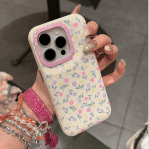 Sweet Tulip iPhone Case With Plush Lanyard - ArtGalleryZen