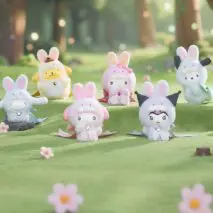 TOPTOY Sanrio Diamond Bunny Baby Series Plush Keychain Doll Blind Box - ArtGalleryZen
