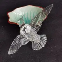 Transparent Lovebird Magpie Pearl Long Chain Tassel Hair Fork Hair Clip Set - ArtGalleryZen