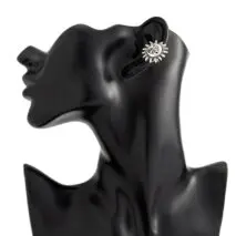 Trendy Gold Silver Plated Sun Ear Cuff Earring - ArtGalleryZen