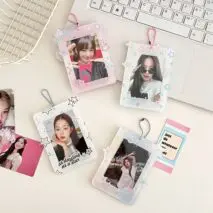 Y2K Star Kpop Keychain Acrylic Photocard Holder - ArtGalleryZen