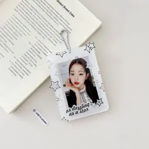 Y2K Star Kpop Keychain Acrylic Photocard Holder - ArtGalleryZen