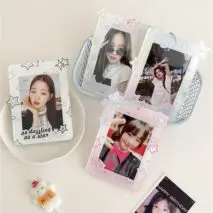 Y2K Star Kpop Keychain Acrylic Photocard Holder - ArtGalleryZen