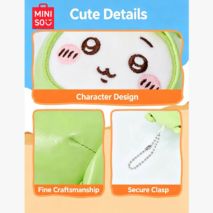 MINISO Chiikawa Series Summer Raincoat Plush Keychain