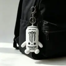 Cute Monster Energy Drink Can Plush Keychain - view 5