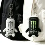 Cute Monster Energy Drink Can Plush Keychain