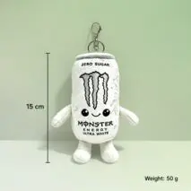 Cute Monster Energy Drink Can Plush Keychain - view 10