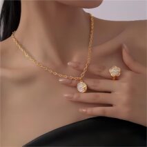 24K Gold Plated Sol And Lune Celestial Necklace - ArtGalleryZen
