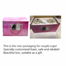 3D Kissing Cat Couple Ceramic Mug Set - ArtGalleryZen