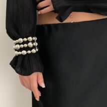 3 Pcs Chunky Gold Silver Plated Ball Chain Stackable Bracelet Set - ArtGalleryZen