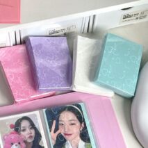 50Pcs/Pack Glitter Laser Heart Kpop Photocard Sleeves - ArtGalleryZen