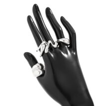 5 Pcs Abstract Irregular Waterdrop Ring Set - ArtGalleryZen