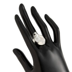 Abstract Irregular Liquid Waterdrop Open Ring - ArtGalleryZen