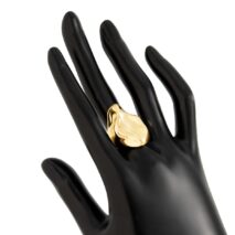 Abstract Irregular Liquid Waterdrop Open Ring - ArtGalleryZen