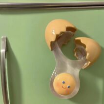 Adorable Smiling Broken Egg Fridge Magnet - ArtGalleryZen