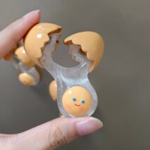 Adorable Smiling Broken Egg Fridge Magnet - ArtGalleryZen