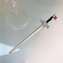 Ancient Style Crystal Pendant Sword Hair Fork Hair Pin - ArtGalleryZen