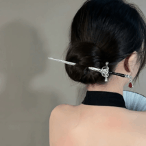 Ancient Style Crystal Pendant Sword Hair Fork Hair Pin - ArtGalleryZen
