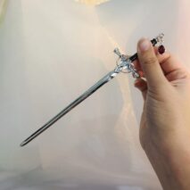 Ancient Style Crystal Pendant Sword Hair Fork Hair Pin - ArtGalleryZen