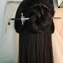 Ancient Style Crystal Pendant Sword Hair Fork Hair Pin - ArtGalleryZen
