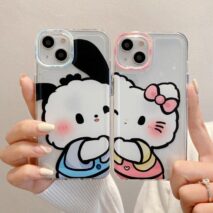Anime Hello kitty & Pochacco Kawaii iPhone Case - ArtGalleryZen