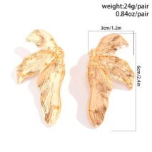 Attractive Gold Silver Plated Butterfly Wings Earrings - ArtGalleryZen