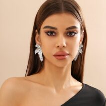 Attractive Gold Silver Plated Butterfly Wings Earrings - ArtGalleryZen