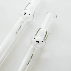Authentic Goodglas Miffy Handmade Glass Straw - ArtGalleryZen