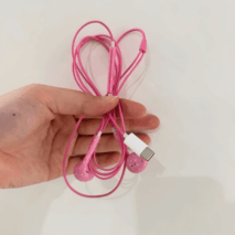 Authentic Korean AEAE Polka Dot Wired USB - C Earphones - ArtGalleryZen